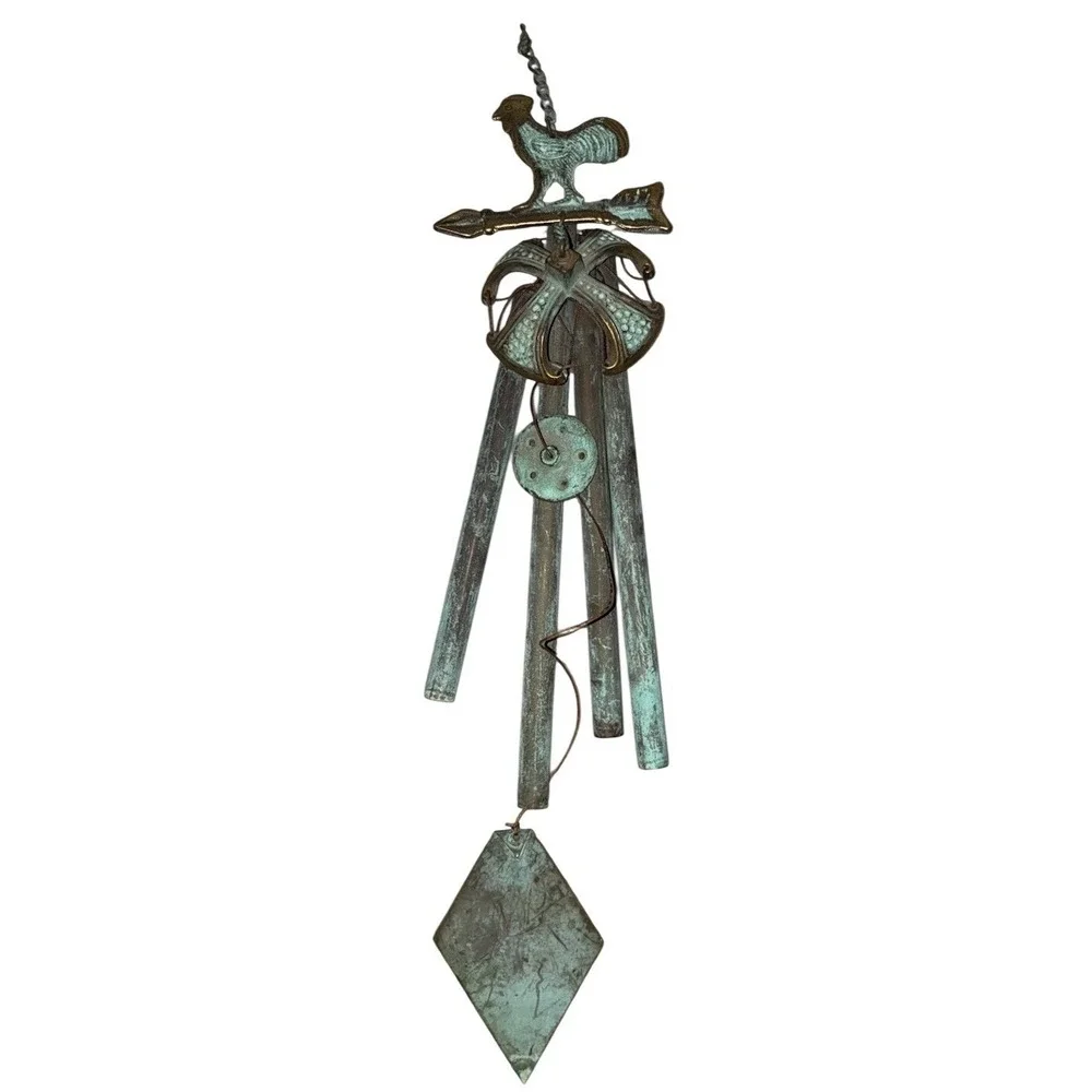 Rooster‎ Arrow Wind Chime Brass 24